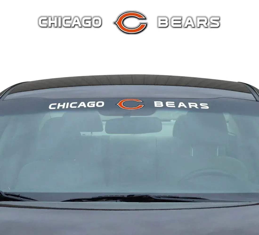 Chicago Bears Windshield Decal 35x4 Durable Vinyl Sticker - ToylandEU™