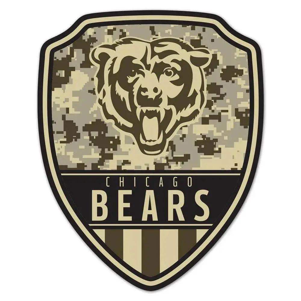 Chicago Bears Wood Sign Shield Shape 11x17 Indoor Decor - ToylandEU™