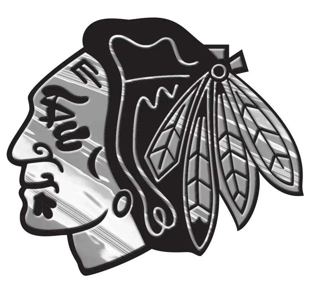 Chicago Blackhawks Auto Emblem - Silver - ToylandEU