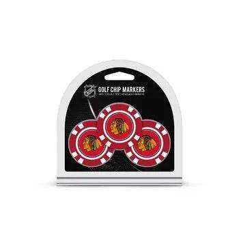 Chicago Blackhawks Golf Chip With Marker 3 Pack Set - ToylandEU™