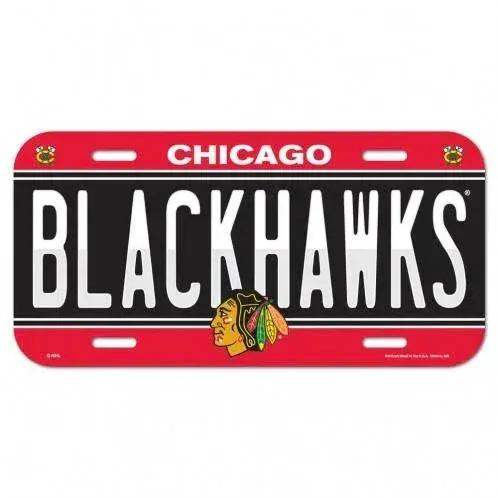 Chicago Blackhawks License Plate Plastic - ToylandEU™
