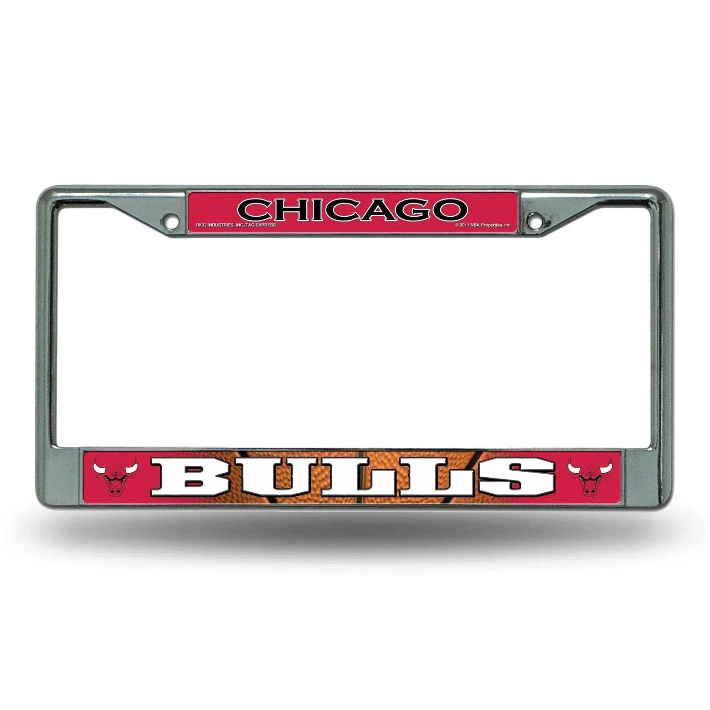 Chicago Bulls License Plate Frame Chrome Printed Insert - ToylandEU™
