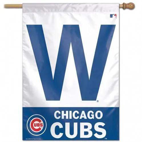 Chicago Cubs Banner 28x40 Vertical W Design Outdoor Flag - ToylandEU™