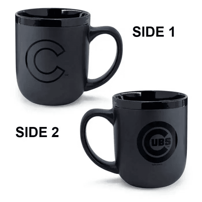 Chicago Cubs Coffee Mug 17oz Matte Black Ceramic Cup - ToylandEU™