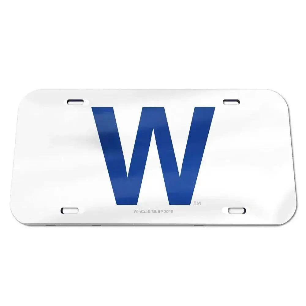 Chicago Cubs Crystal Mirror License Plate W Design - ToylandEU