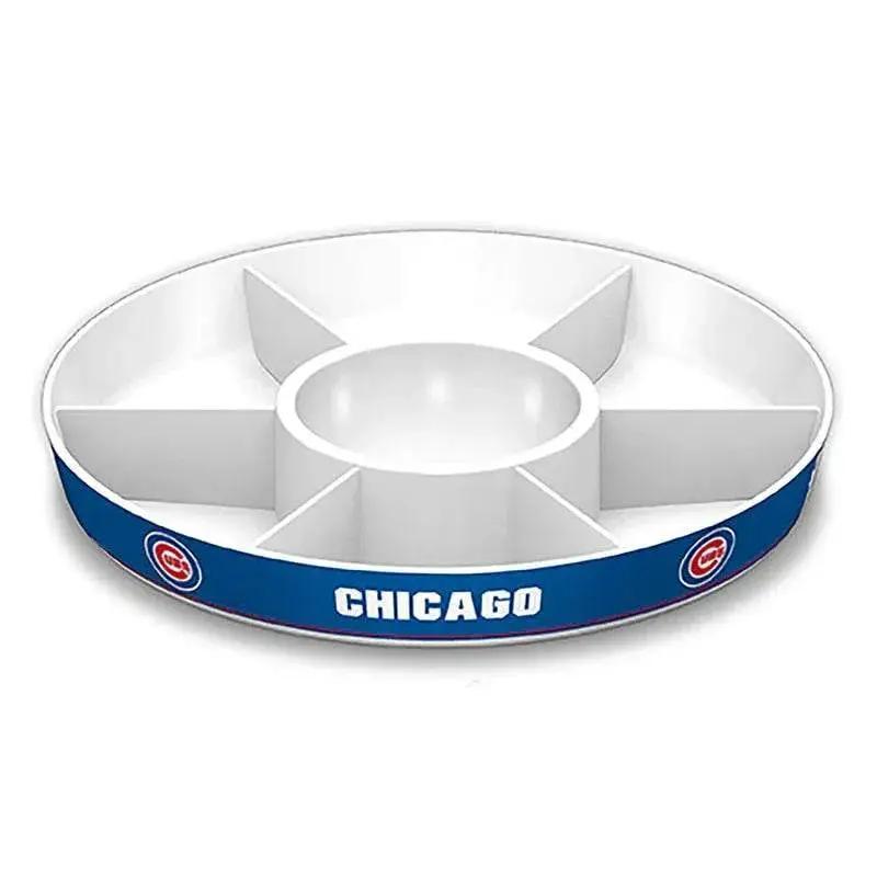 Chicago Cubs Party Platter Melamine With Dividers Dip Bowl - ToylandEU™