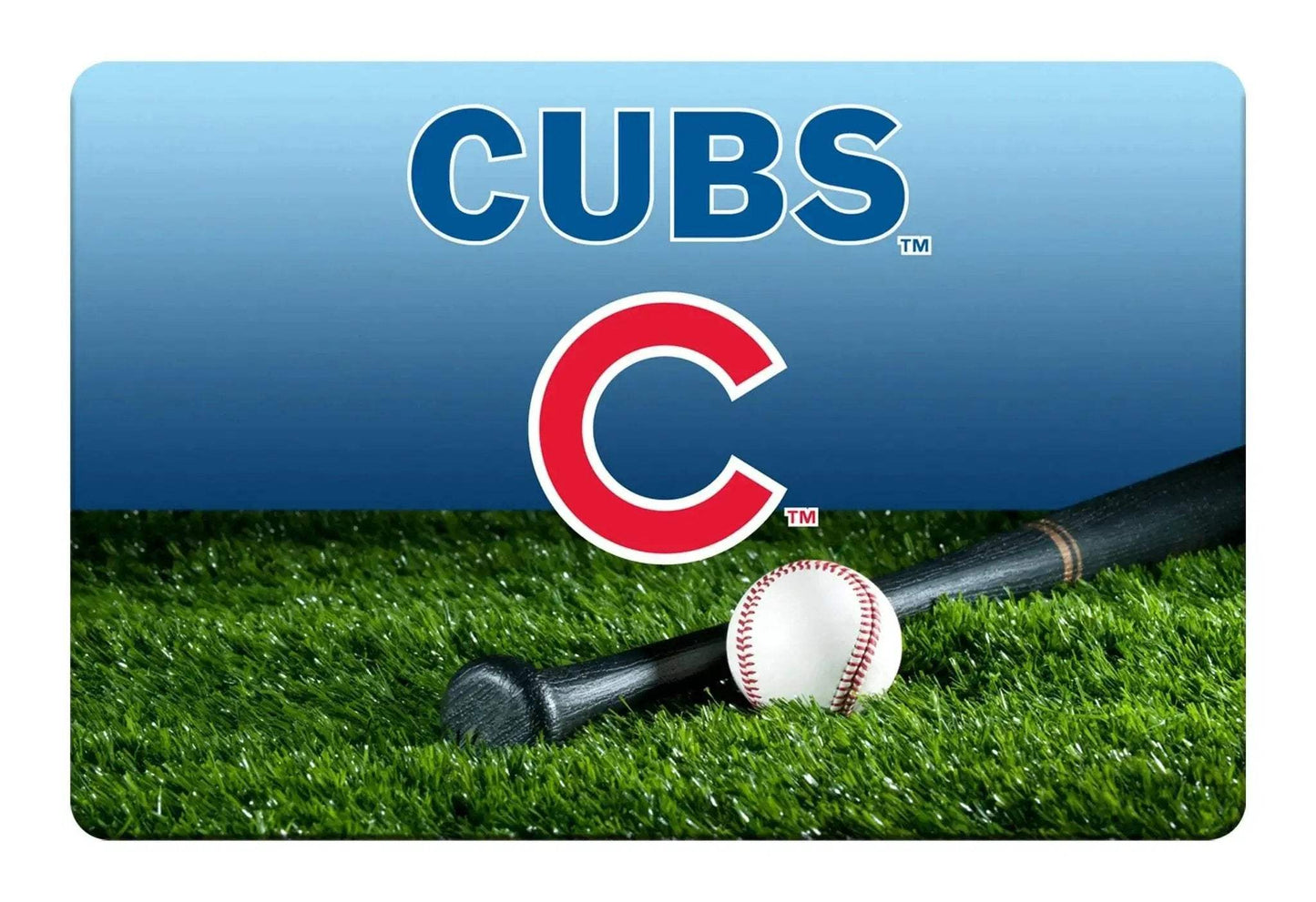 Chicago Cubs Pet Bowl Mat Team Color Baseball Large - ToylandEU