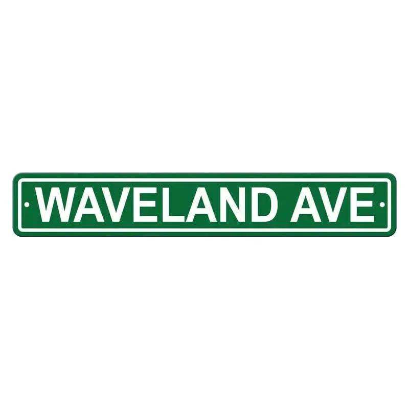 Chicago Cubs Sign 4x24 Plastic Street Style Waveland Ave CO - ToylandEU™