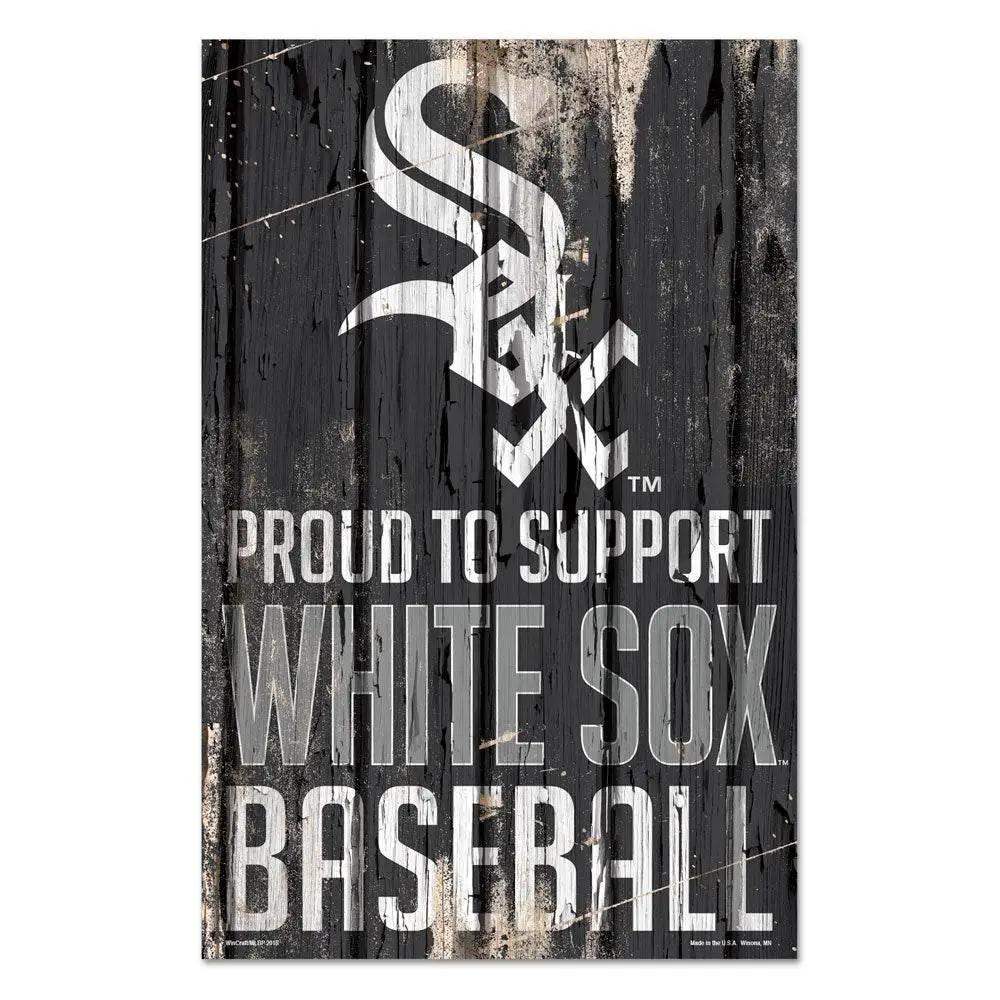 Chicago White Sox Sign 11x17 Wood Proud To Support Design - ToylandEU™