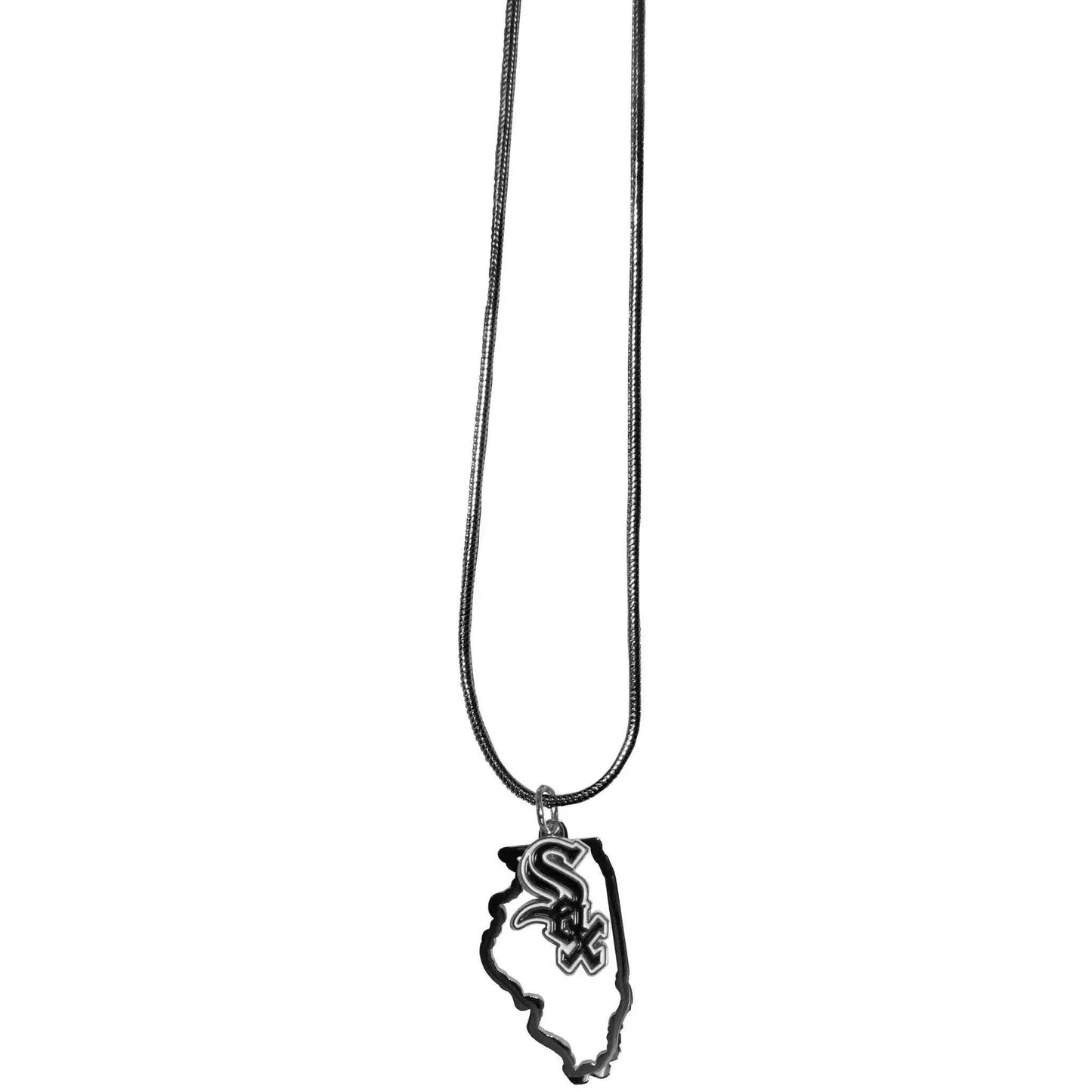 Chicago White Sox State Shape Necklace With 22 Inch Chain - ToylandEU™