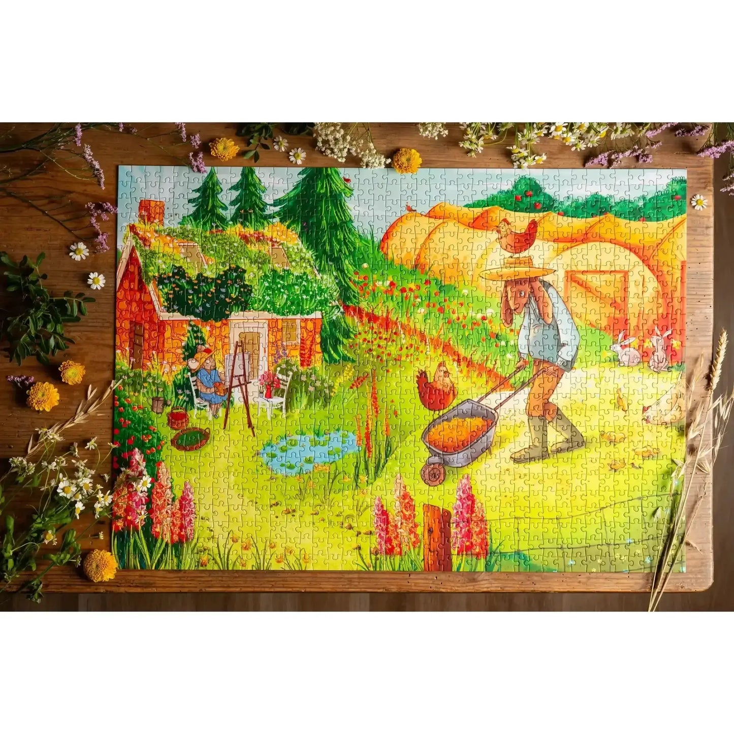Childhood Garden 1000-Piece Premium Jigsaw Puzzle For Relaxing Evenings - ToylandEU