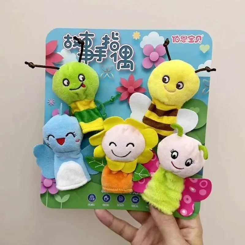 Children Animal Education Dolls Baby Finger Plush Doll Toys - ToylandEU™
