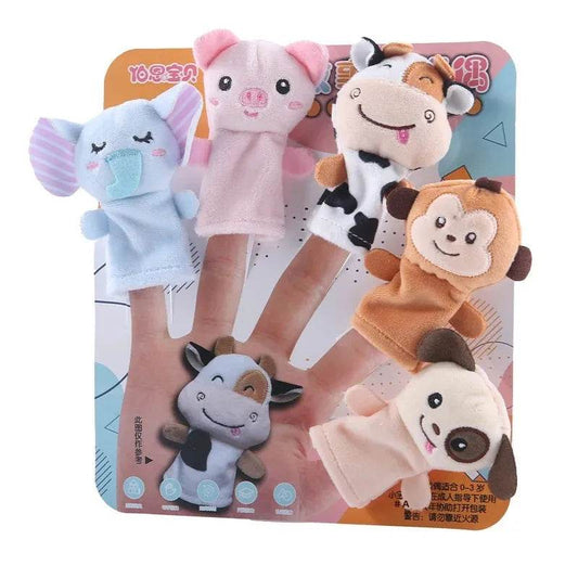Children Animal Education Dolls Baby Finger Plush Doll Toys - ToylandEU