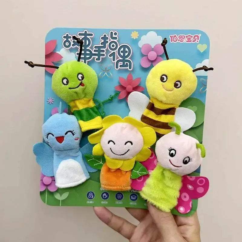Children Animal Education Dolls Baby Finger Plush Doll Toys - ToylandEU