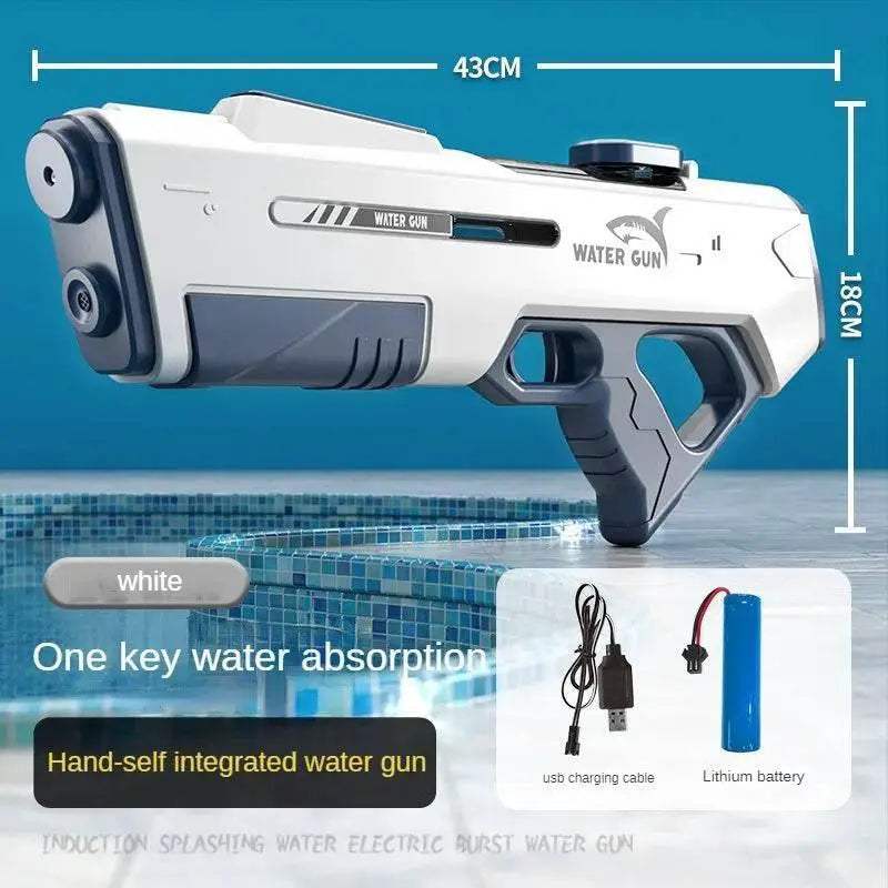 Children Automatic Water Absorption Electric High Pressure Water Gun Self Integration Summer Outdoor Toys for Kids - ToylandEU