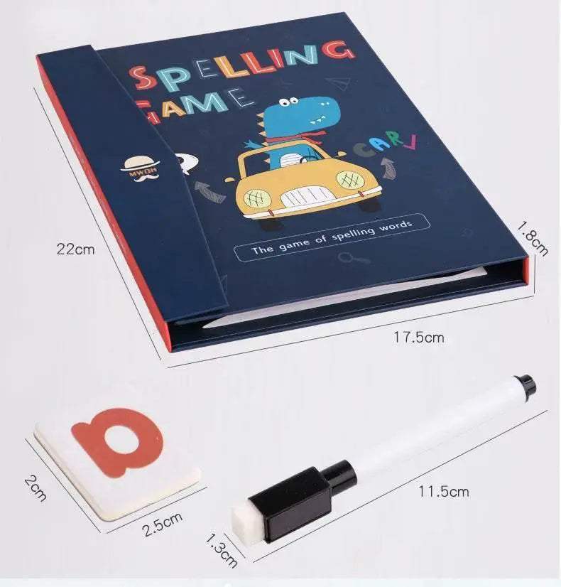 Children Magnetic Spelling Word Books Kids Montessori Game Learning Education English Writing Teaching Aids Alphabet Wooden Toys - ToylandEU