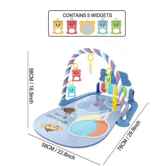 Children's Pedal Piano Education Early Education Music Fitness Baby Toy Light Crawling Mat - ToylandEU