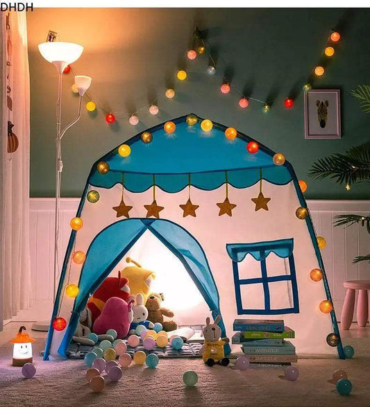 Children's Tent Indoor Outdoor Games Garden Tipi Princess Castle Teepee Playhouse - ToylandEU™