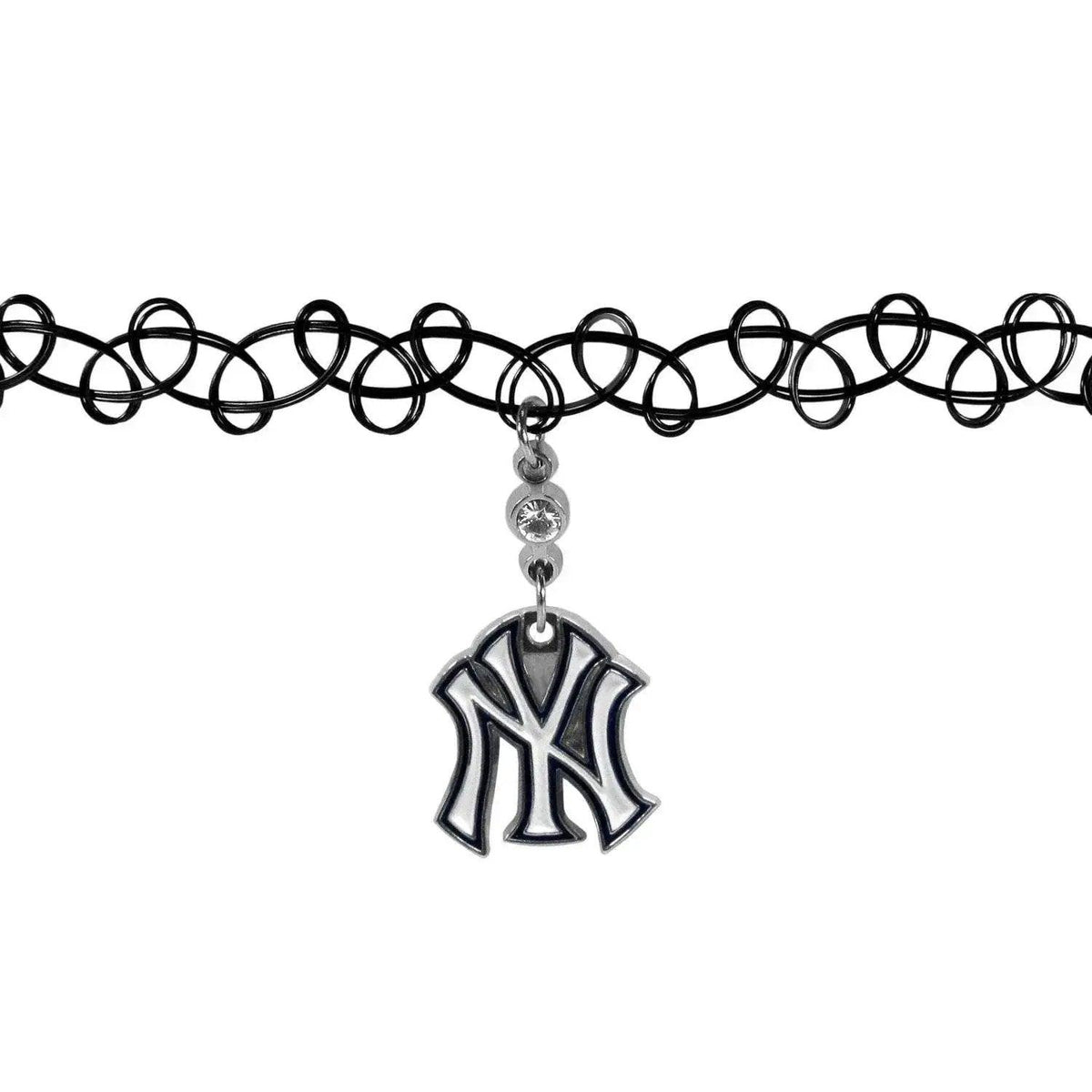 New York Yankees Knotted Choker Necklace With Rhinestones - ToylandEU™