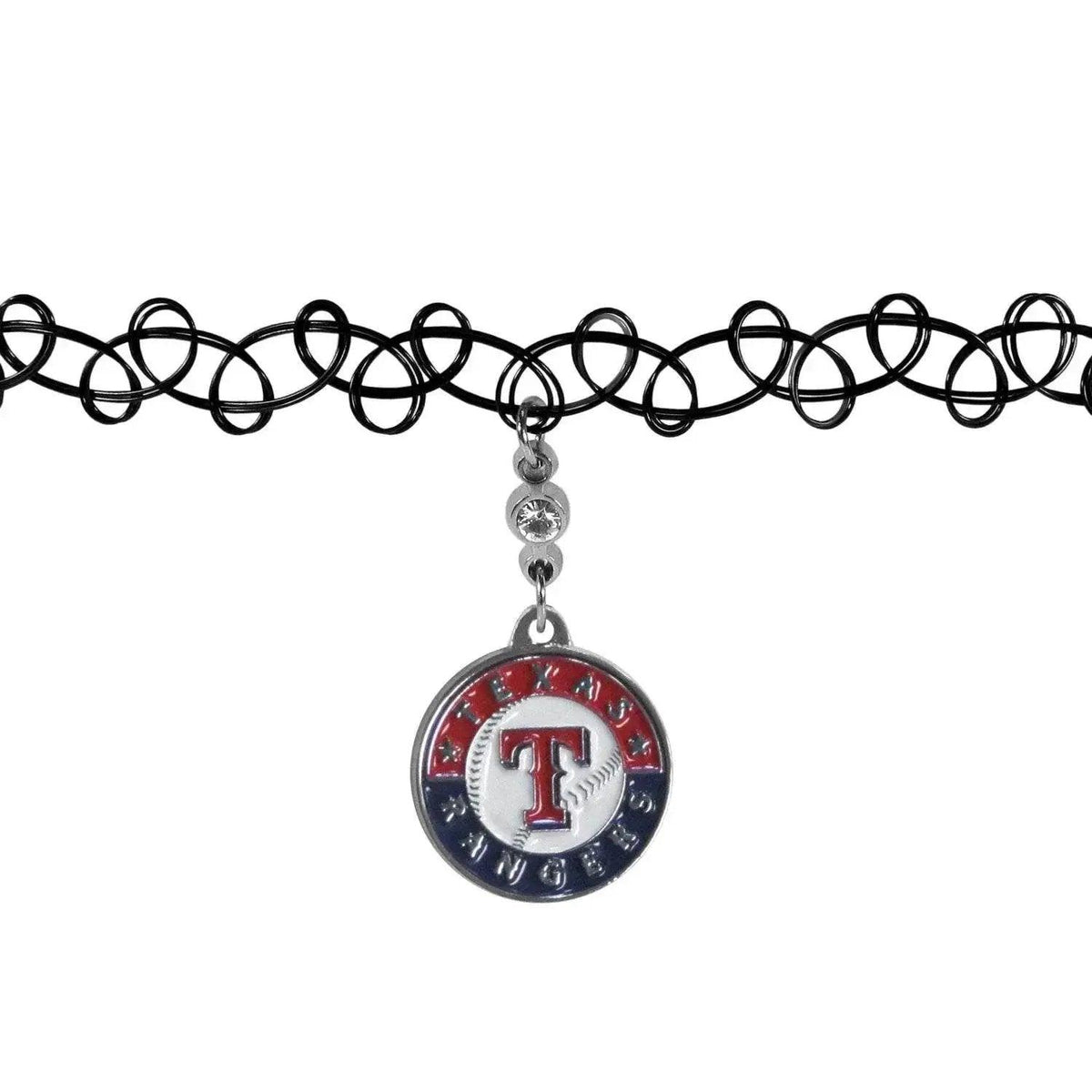 Texas Rangers Knotted Choker Necklace with Rhinestone Charm - ToylandEU™