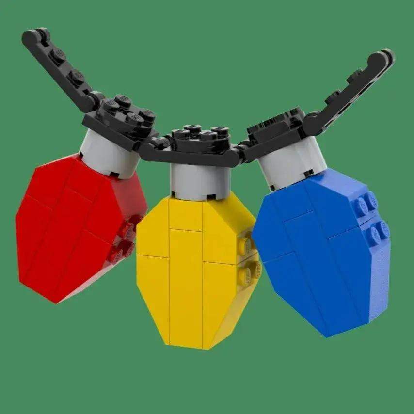 Christmas Lights - B3 Customs® Building Set made using LEGO parts - ToylandEU