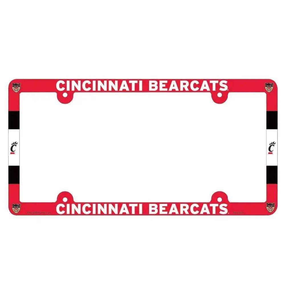 Cincinnati Bearcats Full Color License Plate Frame Plastic - ToylandEU™