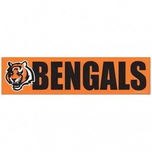 Cincinnati Bengals 3x12 Bumper Strip Self Adhesive Decal - ToylandEU™