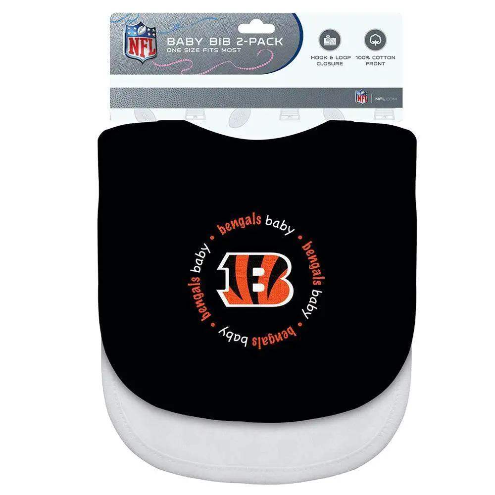 Cincinnati Bengals Baby Bibs 2 Pack Embroidered Logo - ToylandEU™