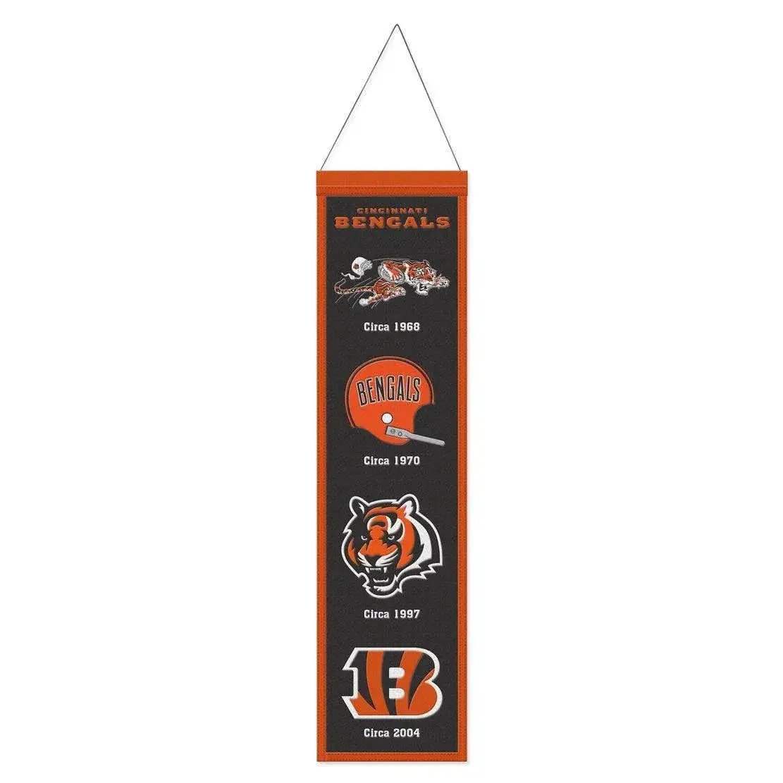 Cincinnati Bengals Banner 8x32 Heritage Evolution Design - ToylandEU™