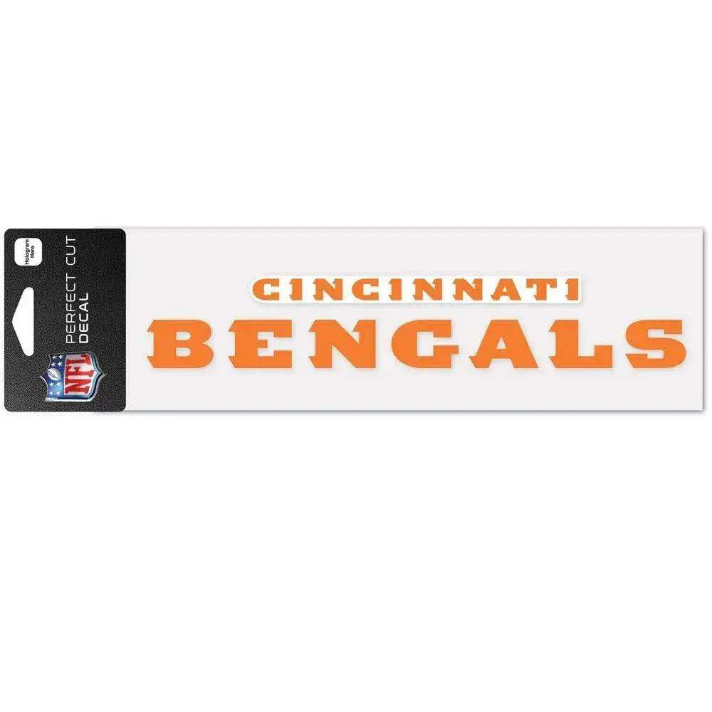 Cincinnati Bengals Decal 3x10 Perfect Cut Wordmark Color - ToylandEU™