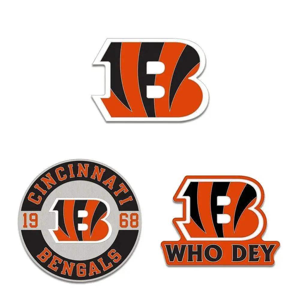 Cincinnati Bengals Enamel Pin Set Three Piece Wincraft - ToylandEU™