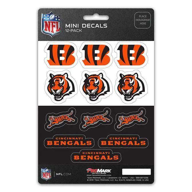 Cincinnati Bengals Mini Decal Set 12 Pack Premium Vinyl - ToylandEU™