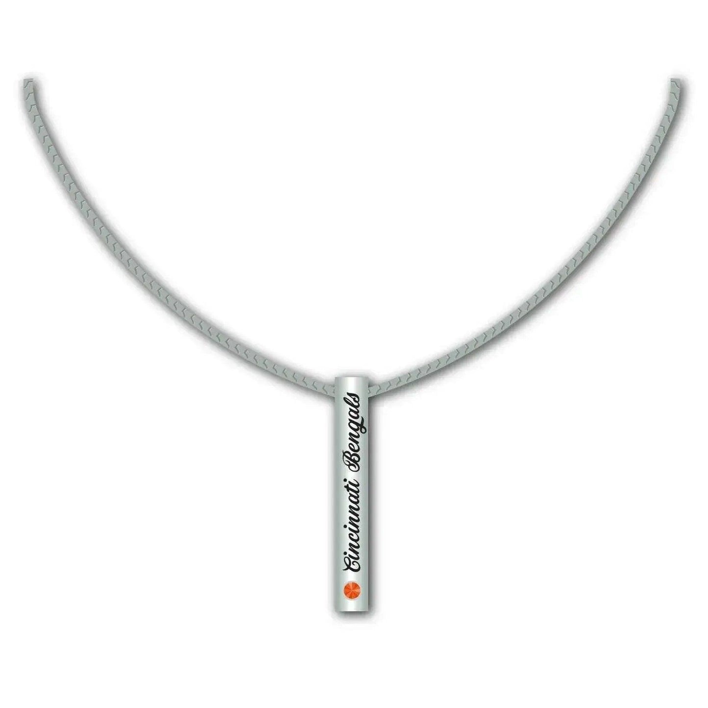 Cincinnati Bengals Silver Bar Necklace For Loyal Fans - ToylandEU™