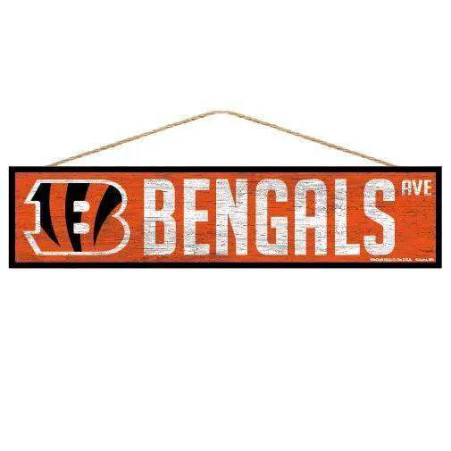 Cincinnati Bengals Wood Sign 4x17 Inches Thick by Wincraft - ToylandEU