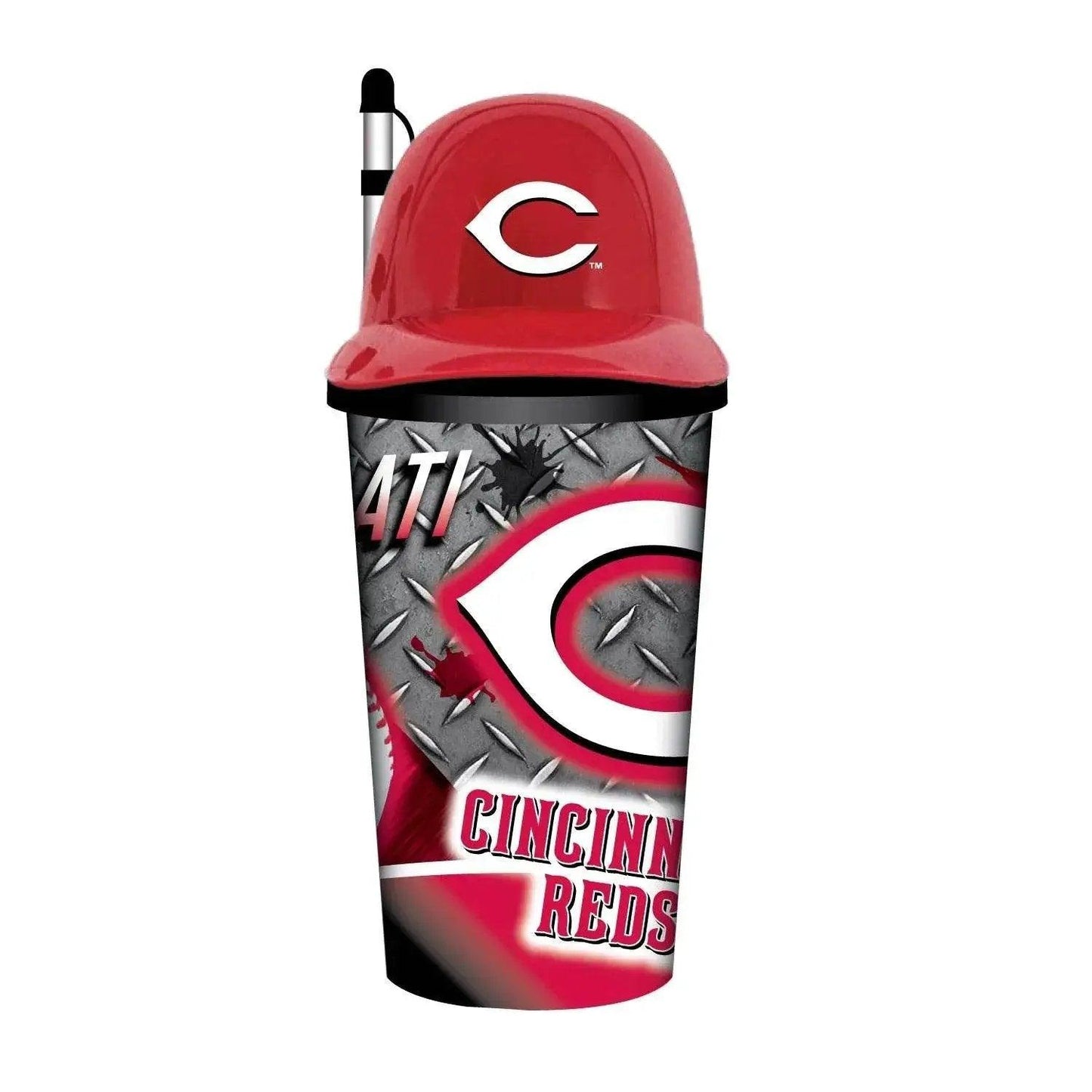 Cincinnati Reds 32oz Helmet Cup With Straw Plastic - ToylandEU™