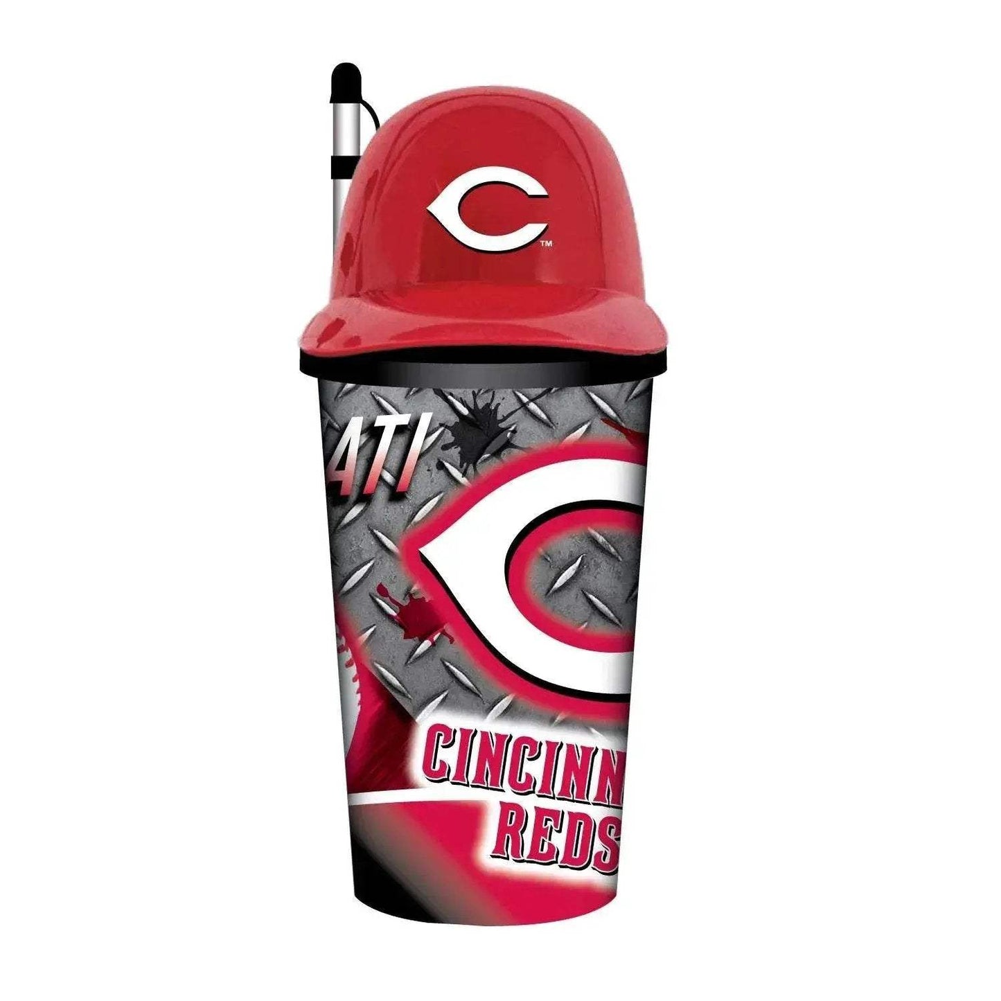 Cincinnati Reds 32oz Helmet Cup With Straw Plastic - ToylandEU™