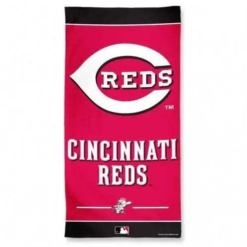Cincinnati Reds Beach Towel 30x60 Official Style Velour Front - ToylandEU™