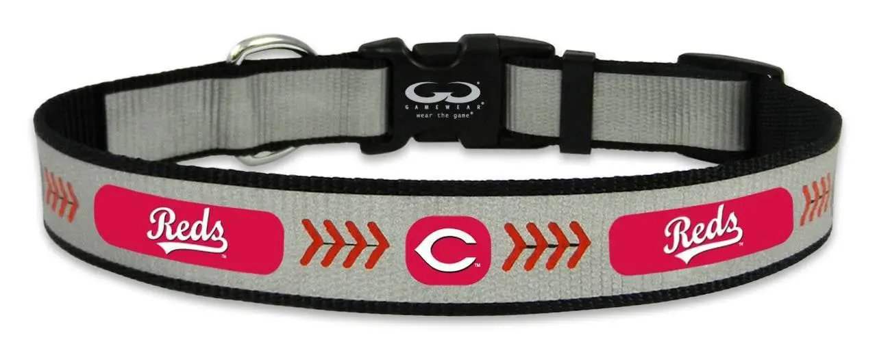 Cincinnati Reds Reflective Medium Baseball Collar For Pets - ToylandEU™