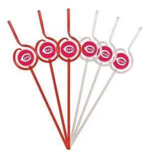 Cincinnati Reds Team Sipper Straws Set 6 BPA Free Pack - ToylandEU™