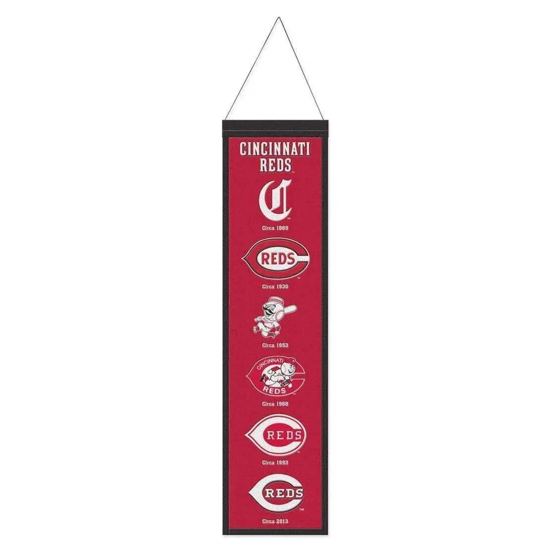 Cincinnati Reds Wool Banner 8x32 Heritage Evolution Design - ToylandEU™