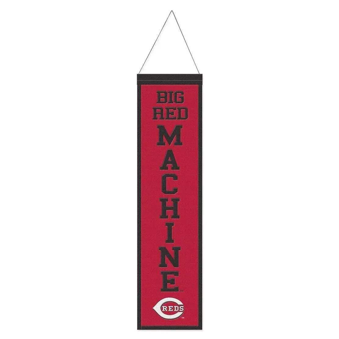 Cincinnati Reds Wool Banner 8x32 Heritage Slogan Design - ToylandEU™