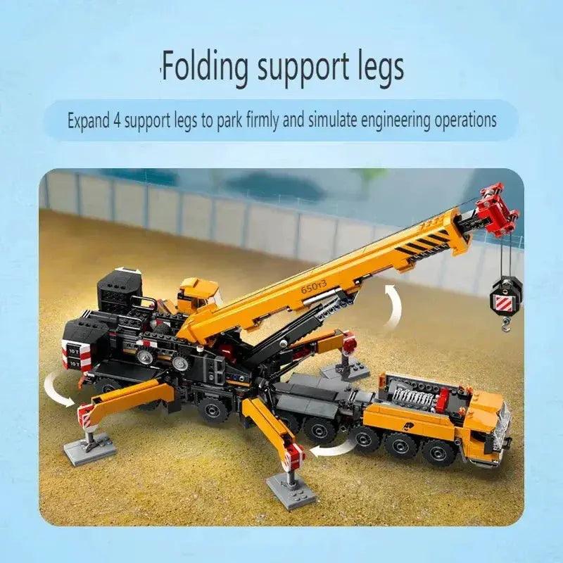City Series Building Blocks Crane Hoist Toy Safe Kids - ToylandEU™