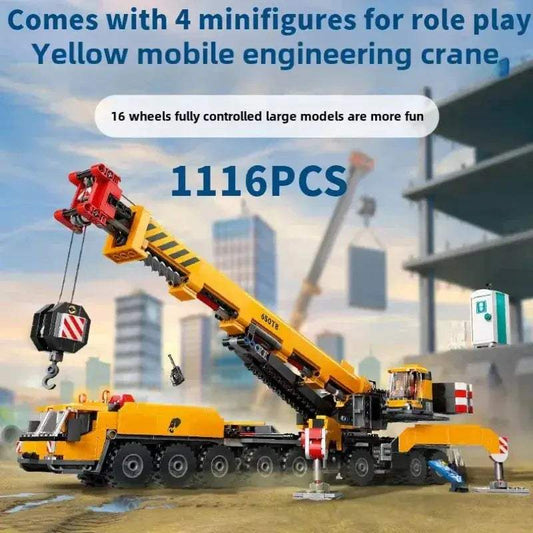 City Series Building Blocks Crane Hoist Toy Safe Kids - ToylandEU™