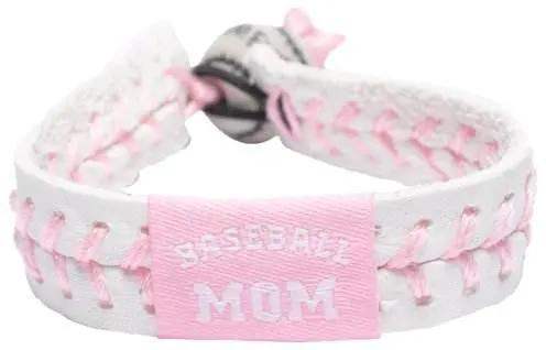 Classic Baseball Pink Mom Leather Bracelet Ceramic Bead - ToylandEU™