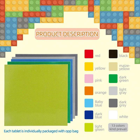 Classic Baseplate 50X50 32X32 16X32 16X16 Dots Building Blocks - ToylandEU