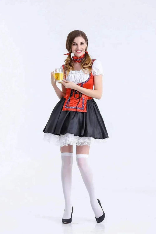 Classic Bavarian Oktoberfest Costume Beer Cosplay For Women - ToylandEU