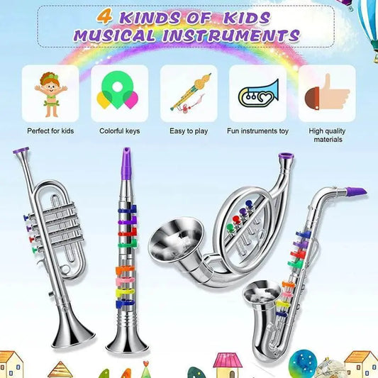 Classical Clarinet Trumpet Saxophone Imitation Musical Instrument Toys for Boys and Girls Early Education Learning Tool for Kids Children - ToylandEU