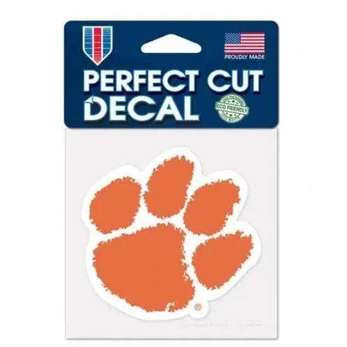 Clemson Tigers 4x4 Perfect Cut Color Vinyl Decal Outdoor - ToylandEU™