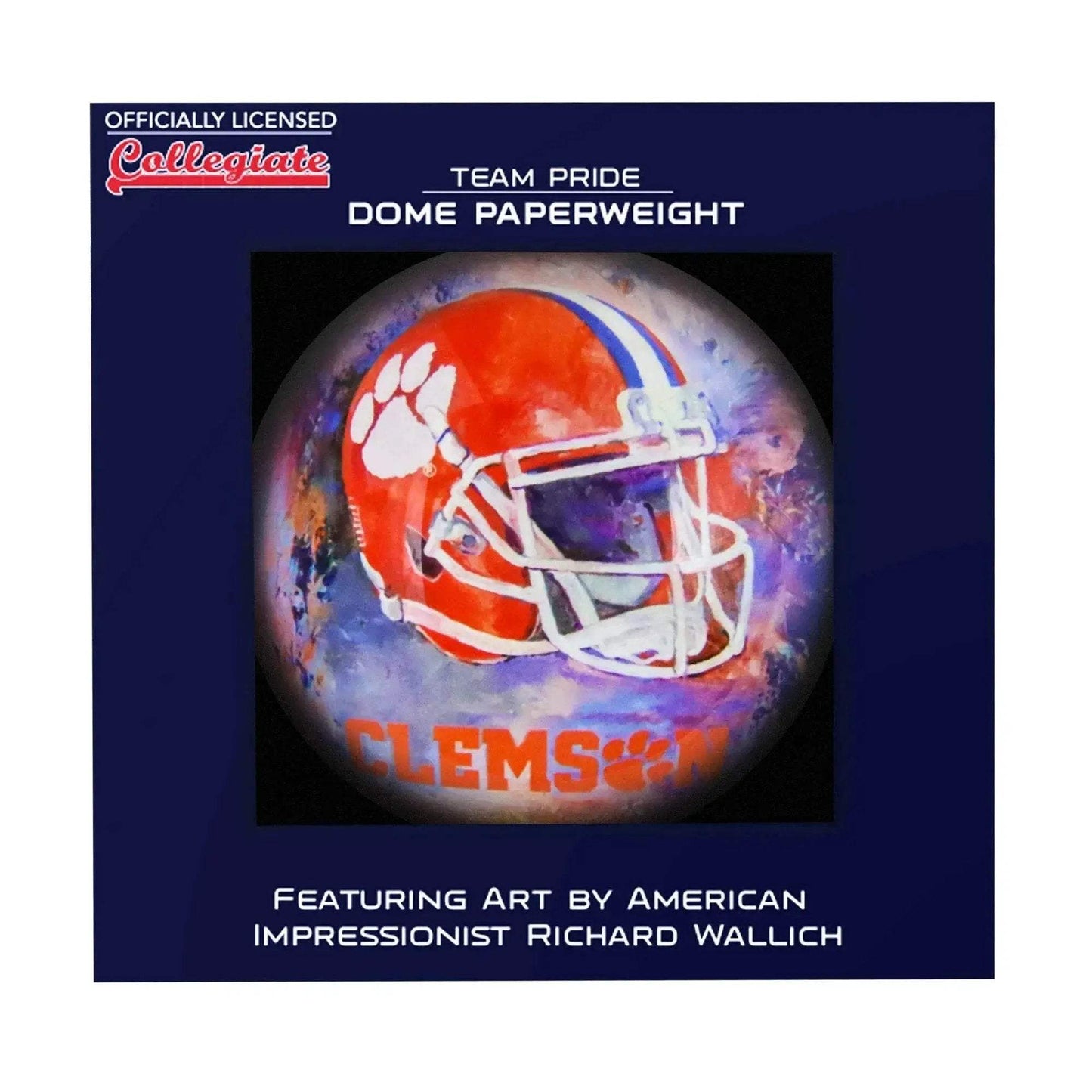 Clemson Tigers Domed Glass Paperweight Officially Licensed - ToylandEU™