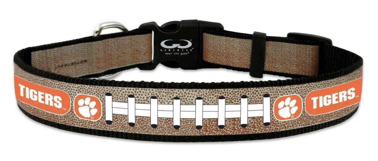 Clemson Tigers Reflective Medium Football Collar for Pets - ToylandEU™